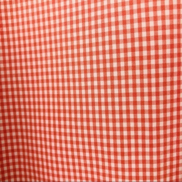 Eddie Bauer Men’s Orange Plaid Button Up Camp Shirt L - Picture 3 of 4